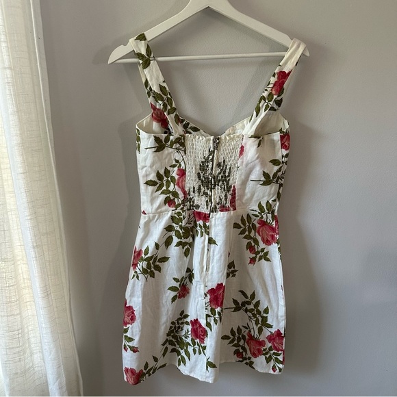 Reformation Miso Linen Mini Dress in Jolie - Picture 4 of 10